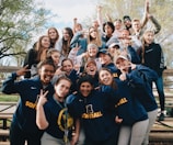 group of teenager taking group photo