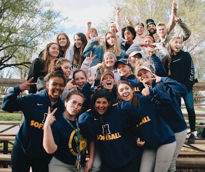 group of teenager taking group photo