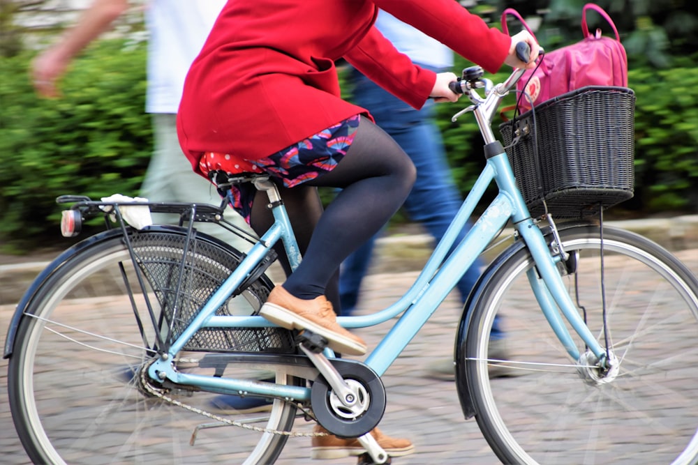 person riding bicycle