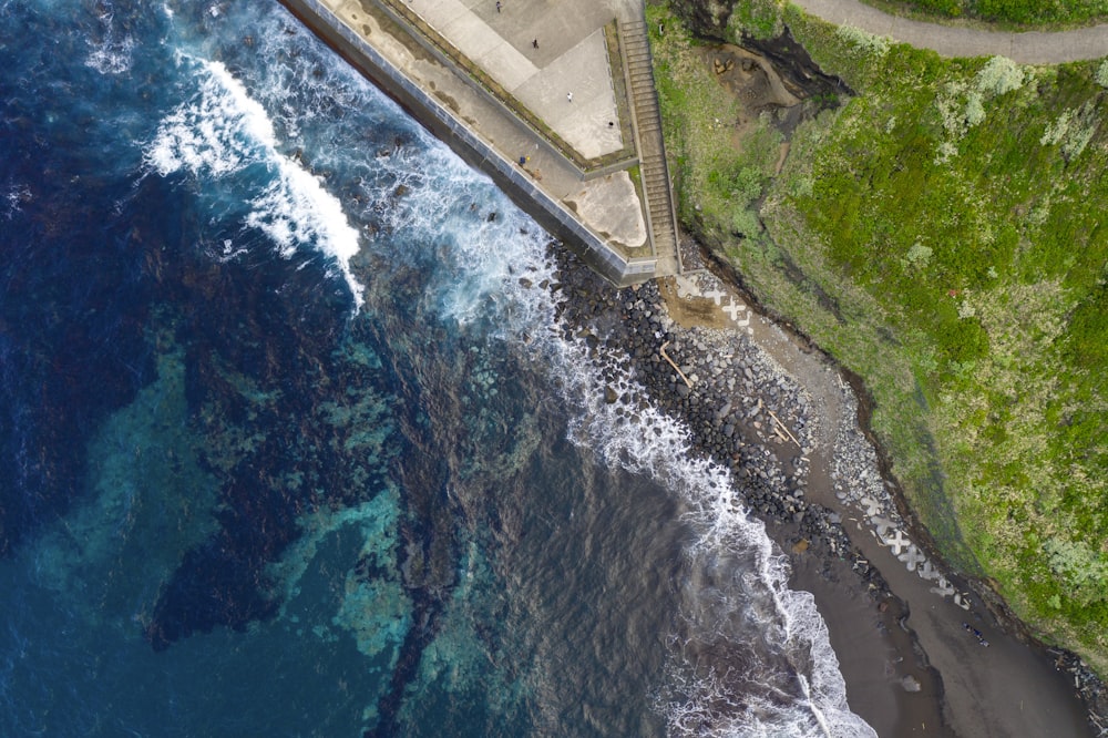 Photo aérienne de l’océan