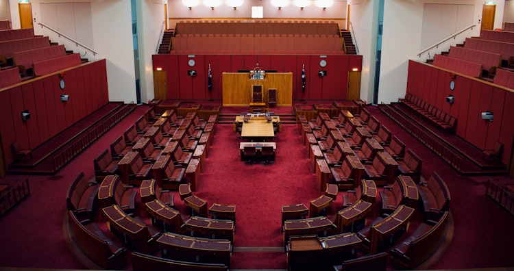 An empty court house