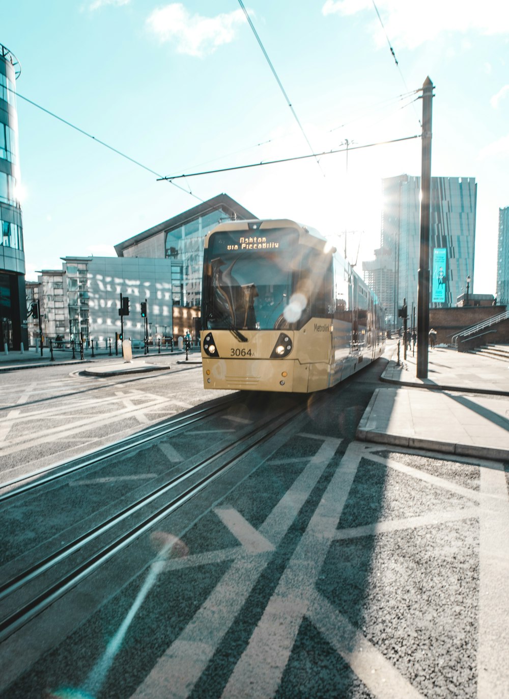 Tramway sur route