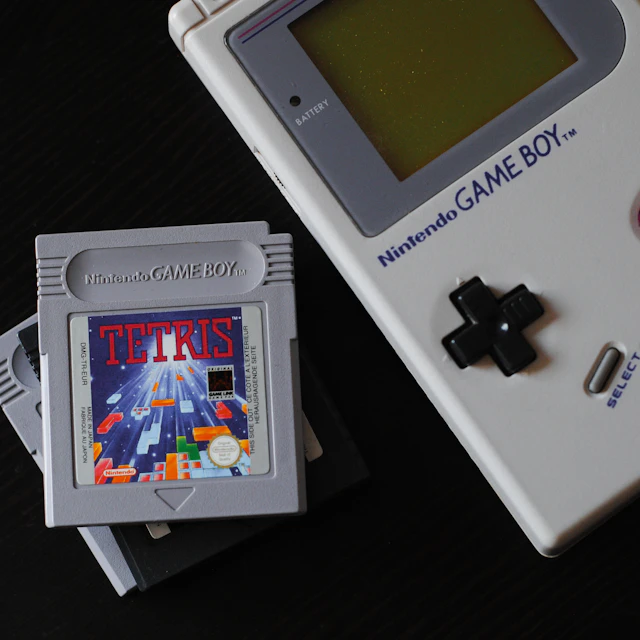 White Nintendo Game Boy handheld game console
