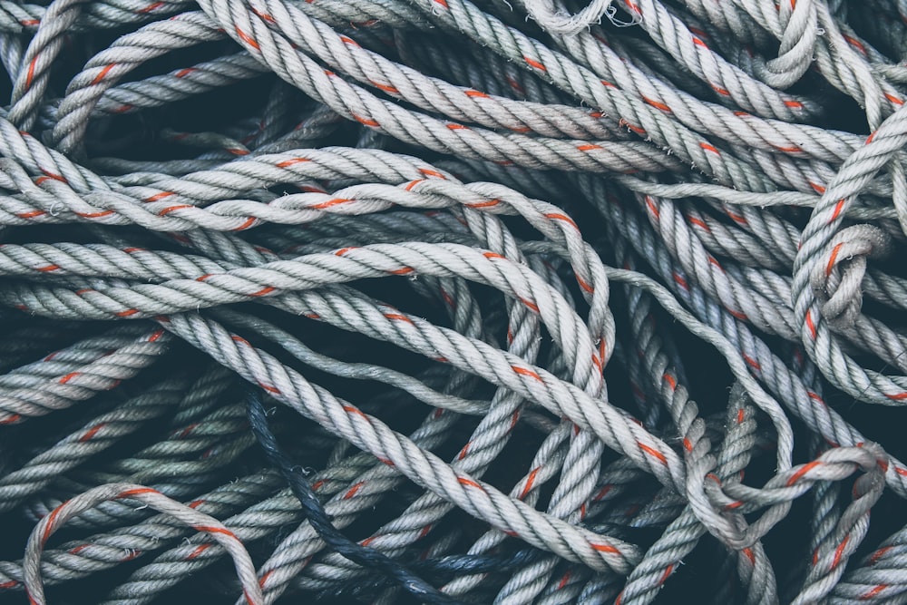 brown and white rope