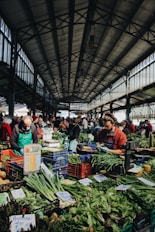 man sitting near the vegetable