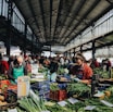 man sitting near the vegetable