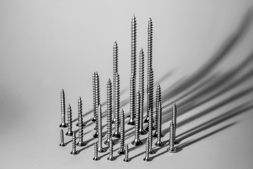 gray stainless steel screws