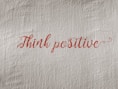 Think Positive text illustration