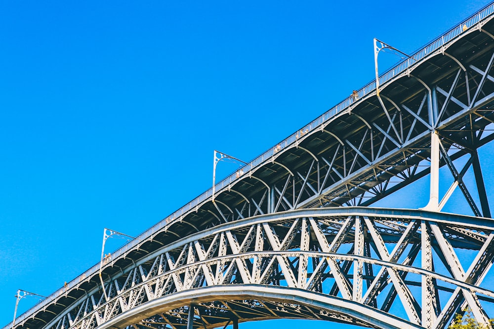 gray metal bridge