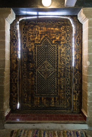 A well-crafted wooden doorway showcasing expert carpentry.