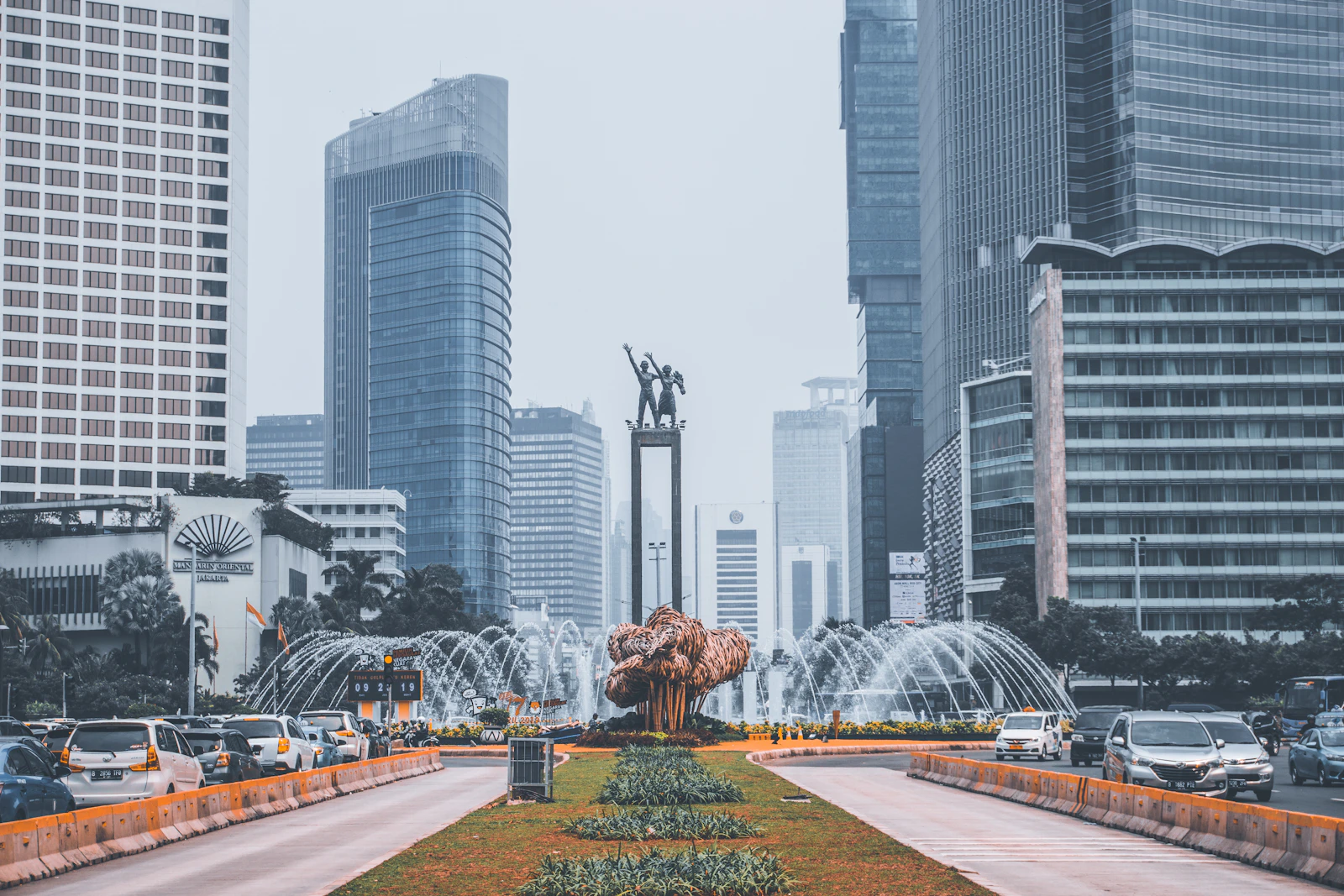 gedung pencakar langit Jakarta Selatan skyline