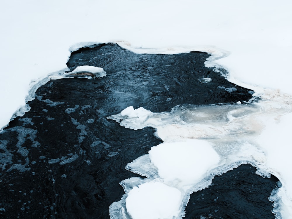 white ice surface