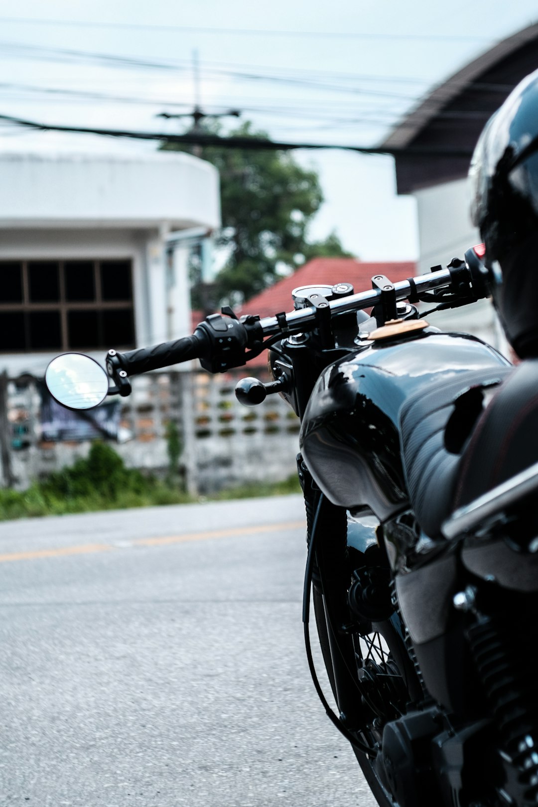 selective focus photography of motorcycle