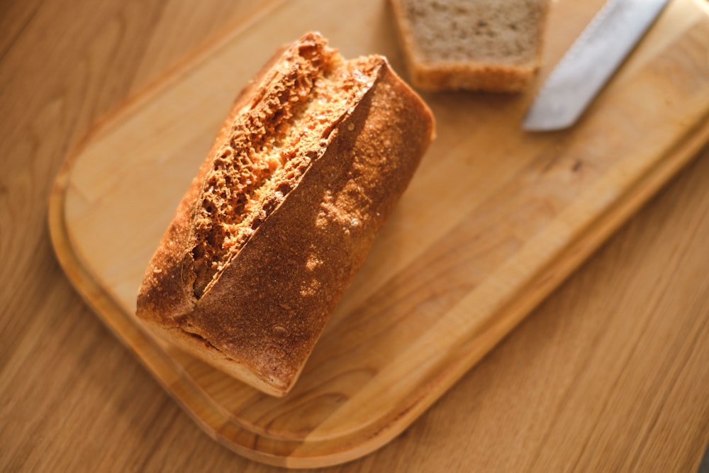 bread on chopping board