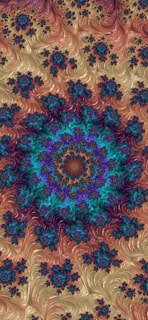 A vibrant fractal pattern representing nature's complexity.