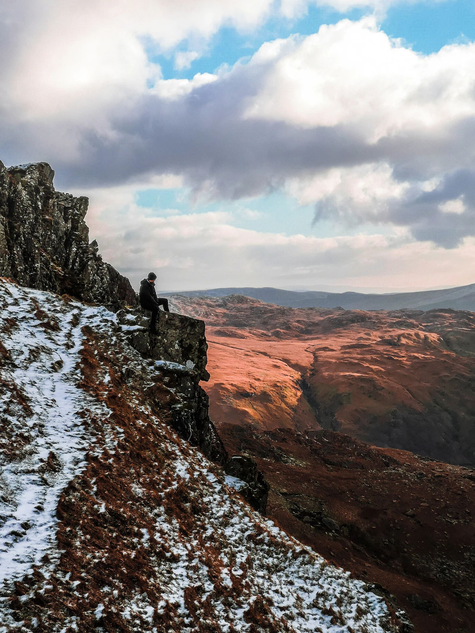 The rugged mountain landscape of Snowdonia in north-west Wales.