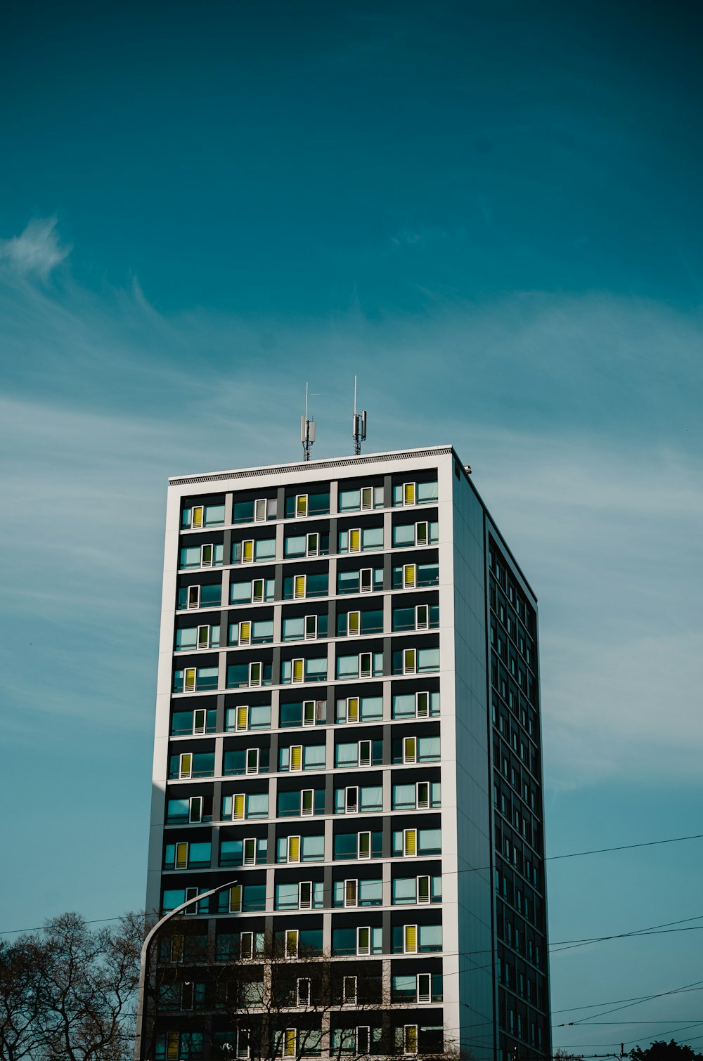 white high rise building