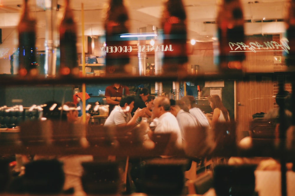 people inside restaurant