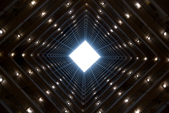 worm view photo of concrete building