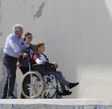 woman sitting on wheelchair