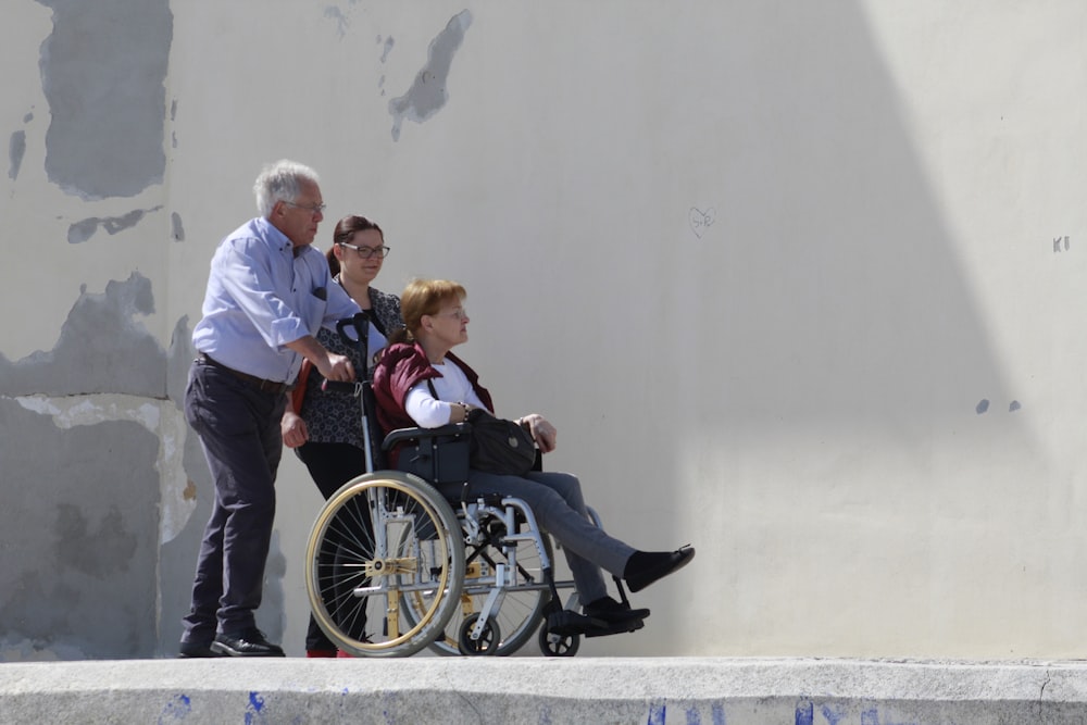 woman sitting on wheelchair