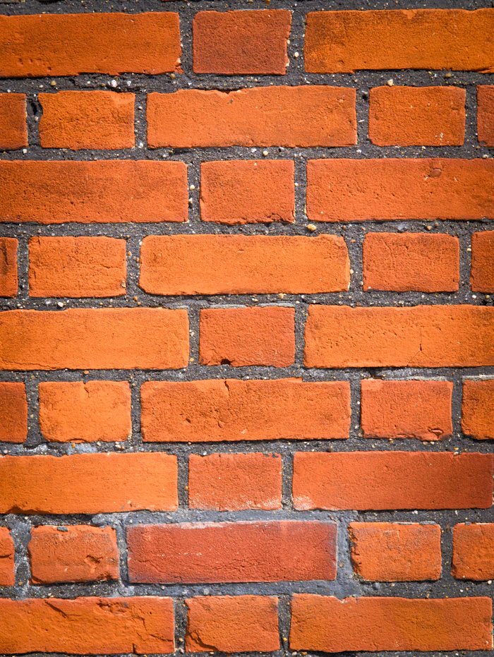 Brick wall texture at a construction site