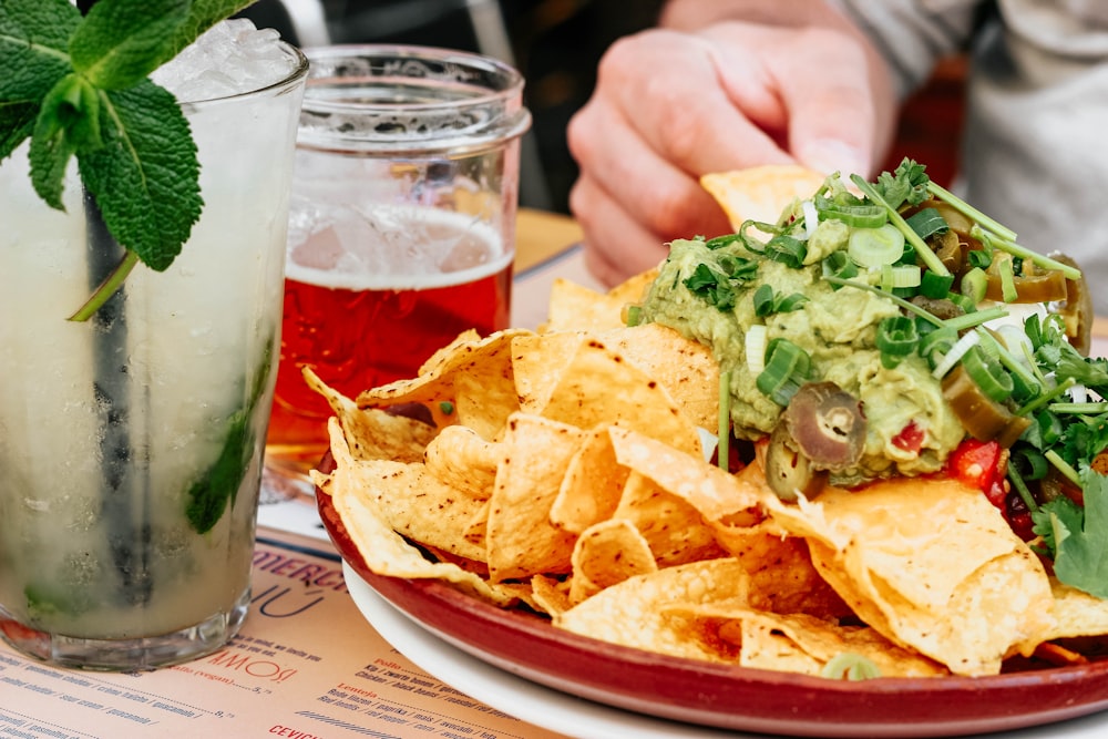 potato chips on plate