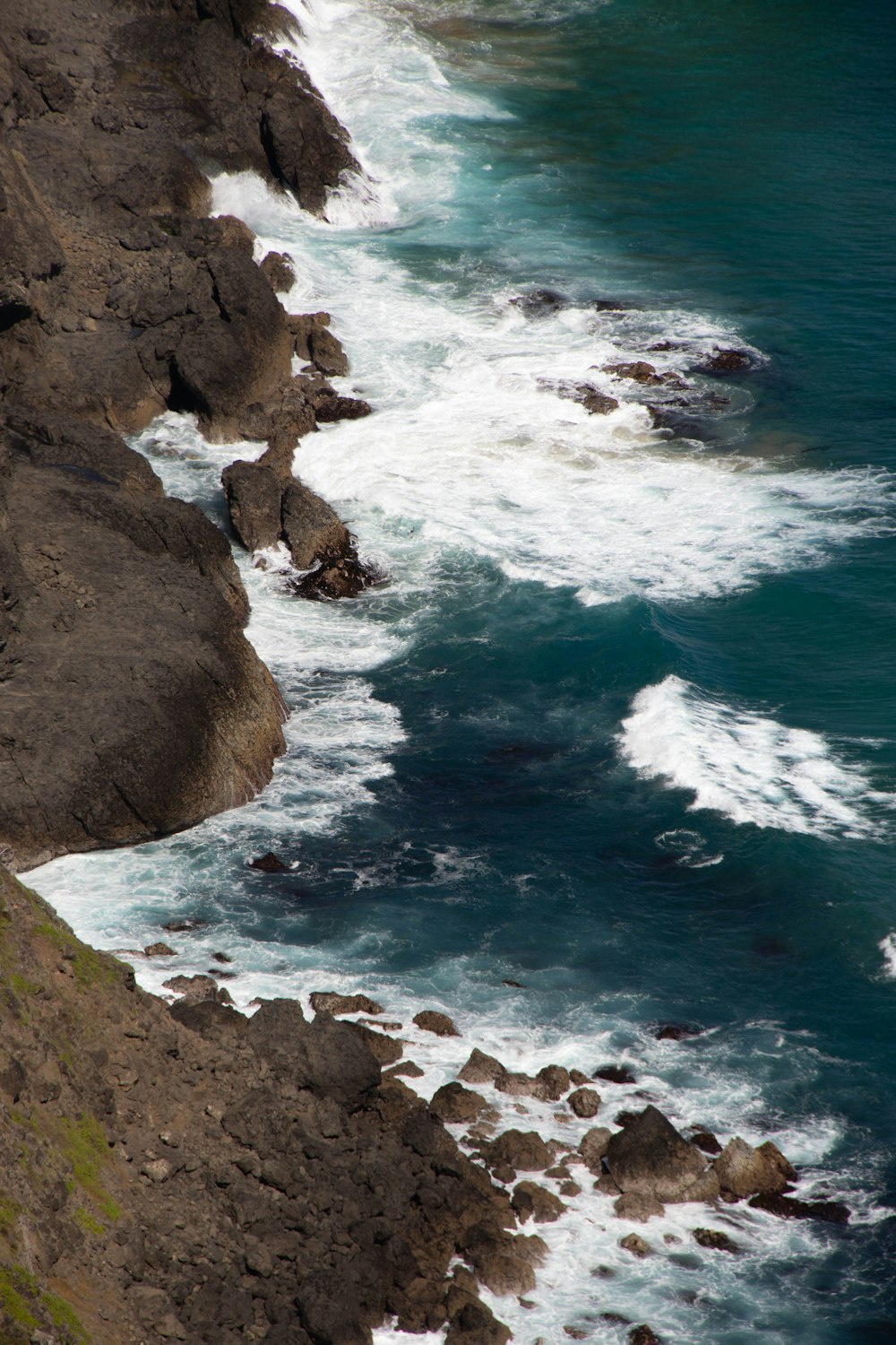 landscape photography of rock formation