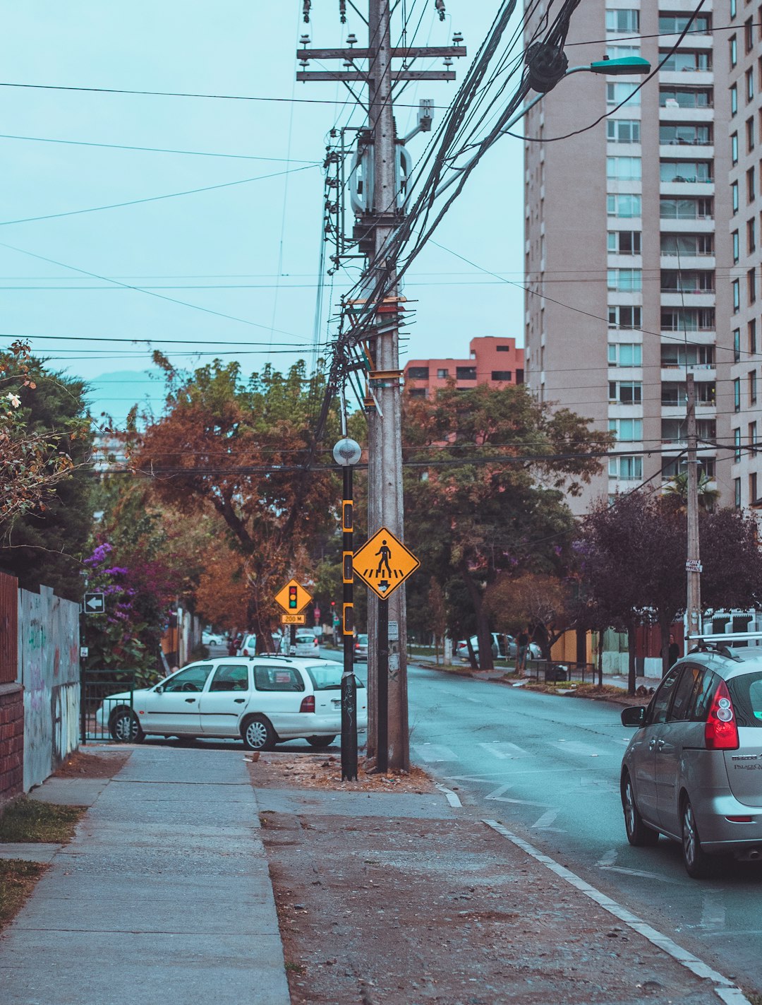 car parked on road