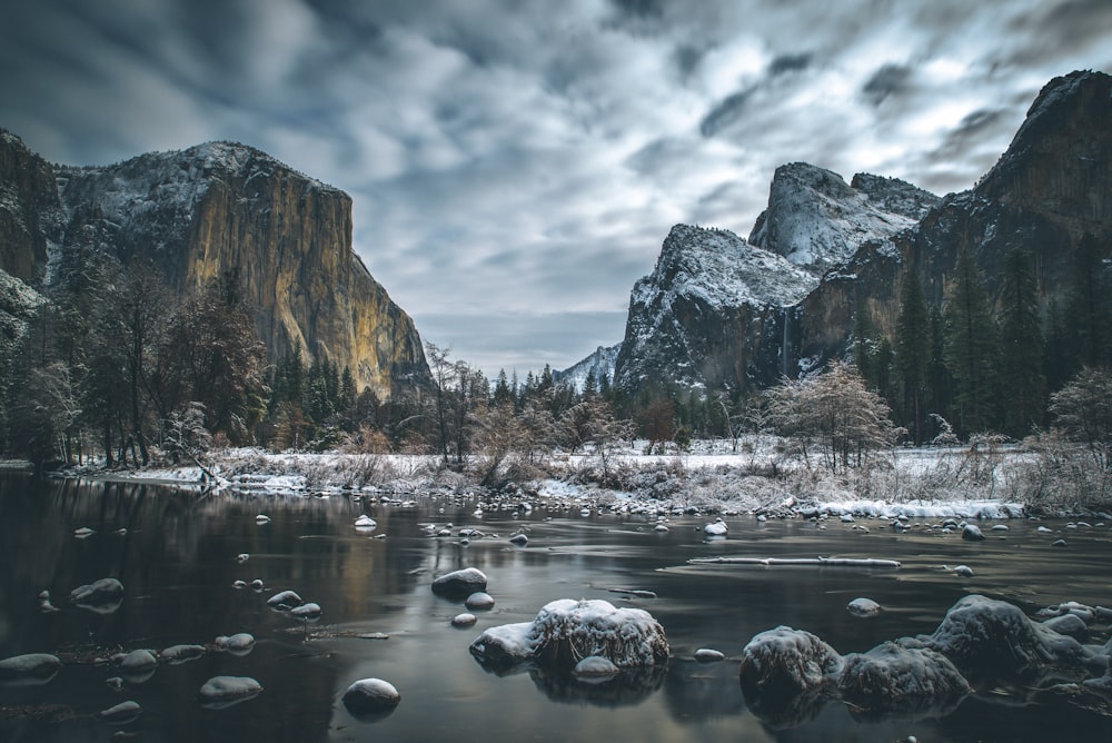 rocks in body of water