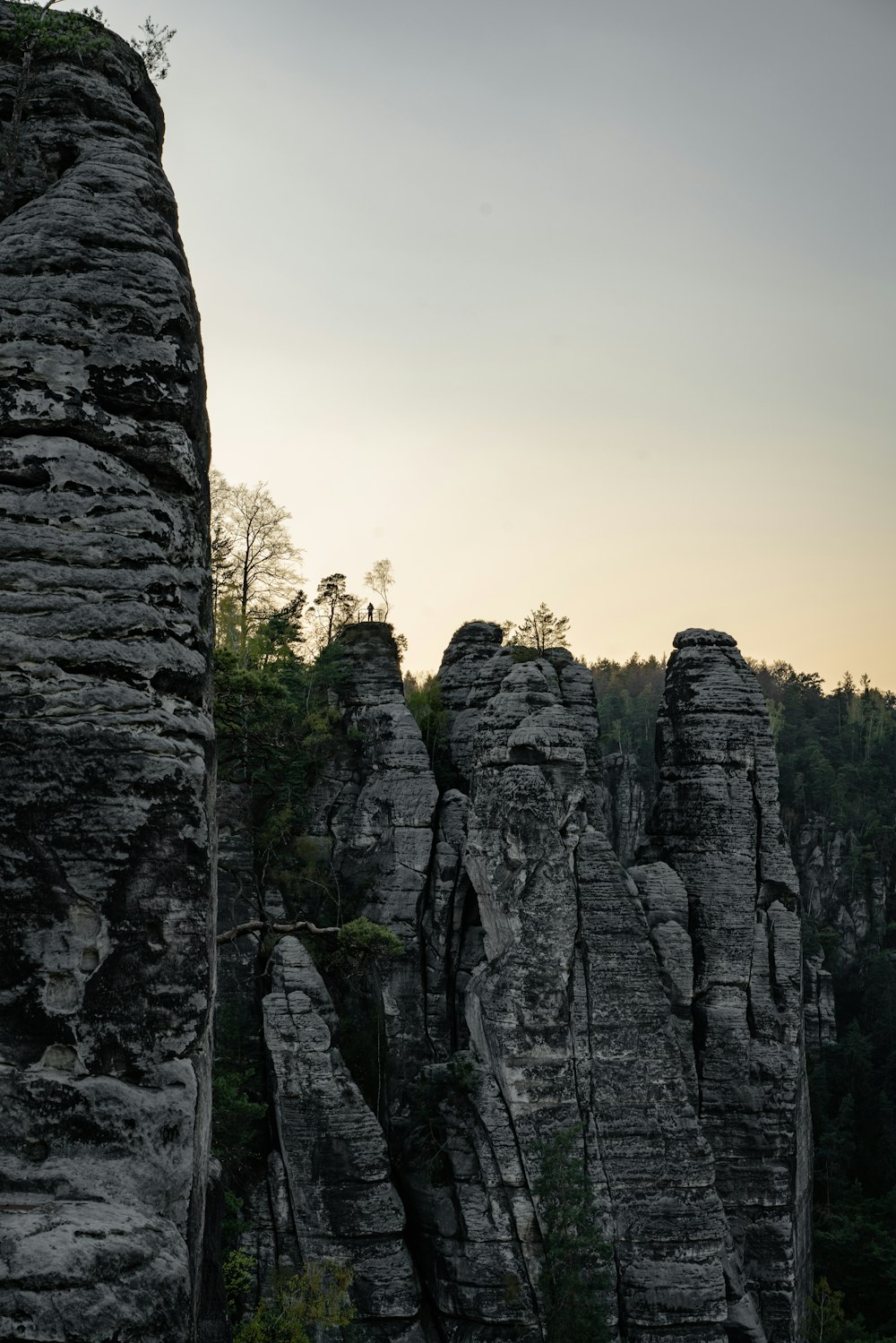 gray rock formation during daytime