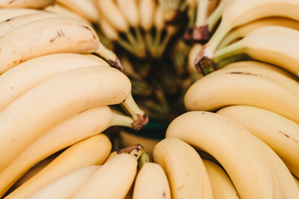 pile of yellow banana fruits