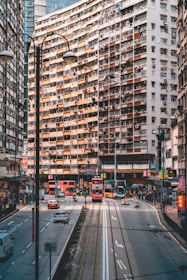 street with view of apartment complex