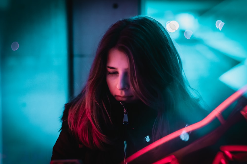 woman wearing jacket