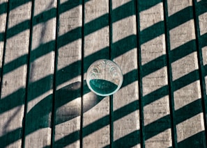 clear glass cup