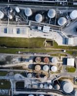 bird's-eye photography of city