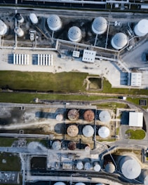 bird's-eye photography of city