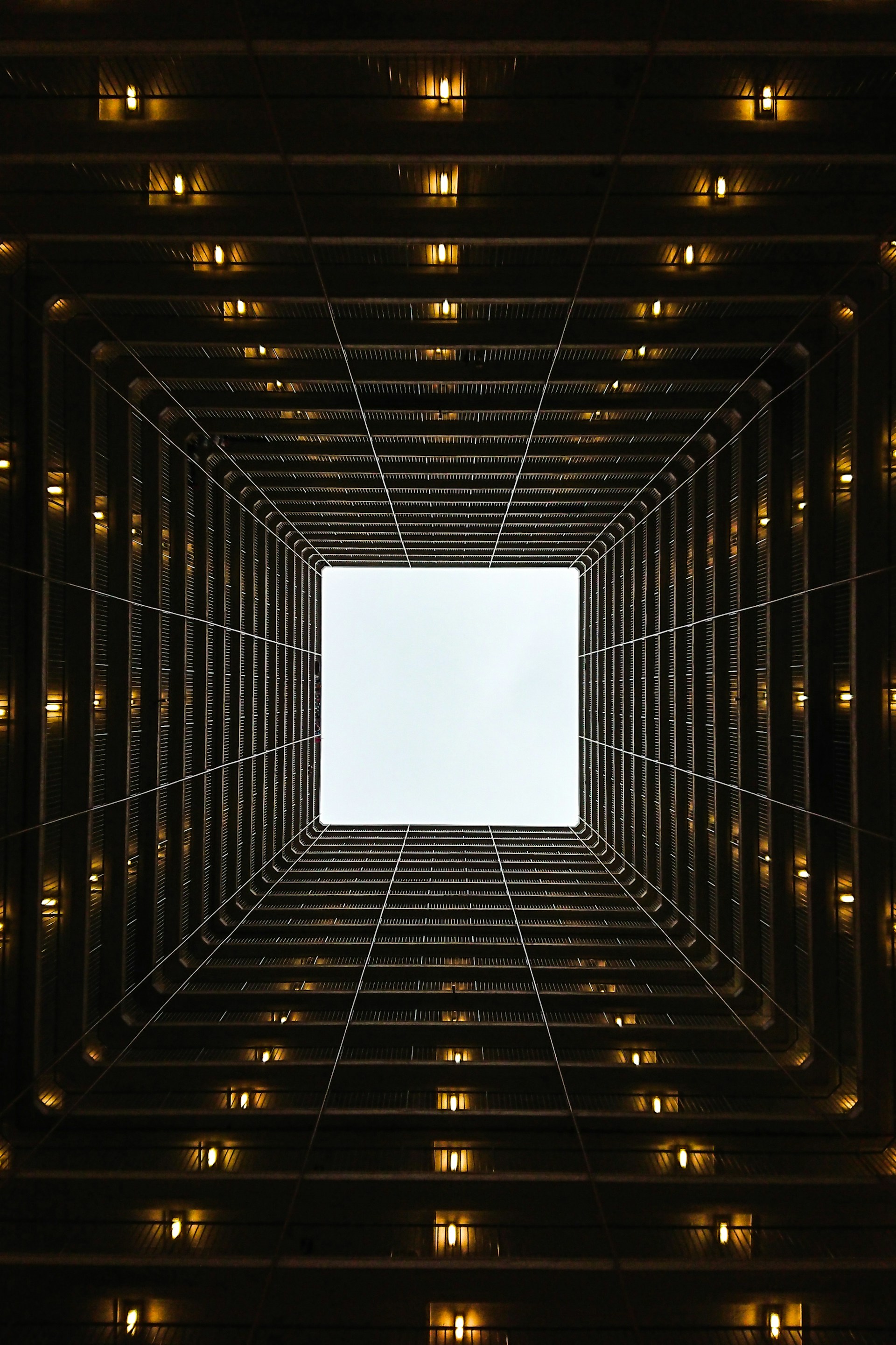 low-angle view of high-rise building