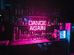 Dance Again LED signage