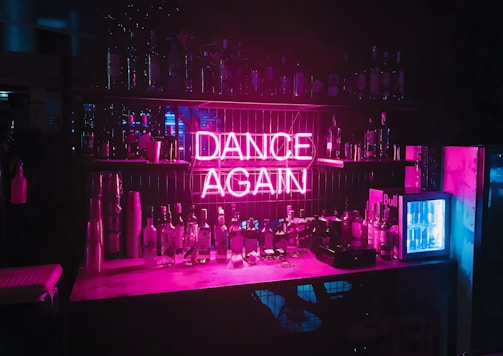 Dance Again LED signage