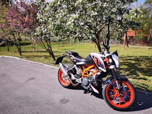Orange Sports Bike