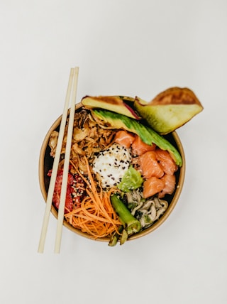 flat lay photography bowl of vegetable