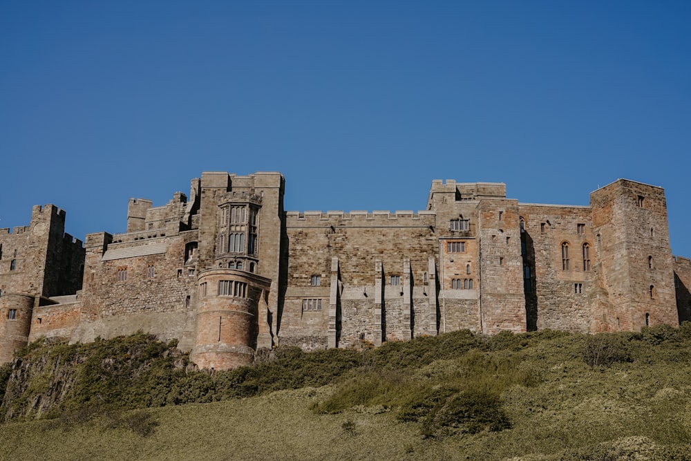 brown castle on hill