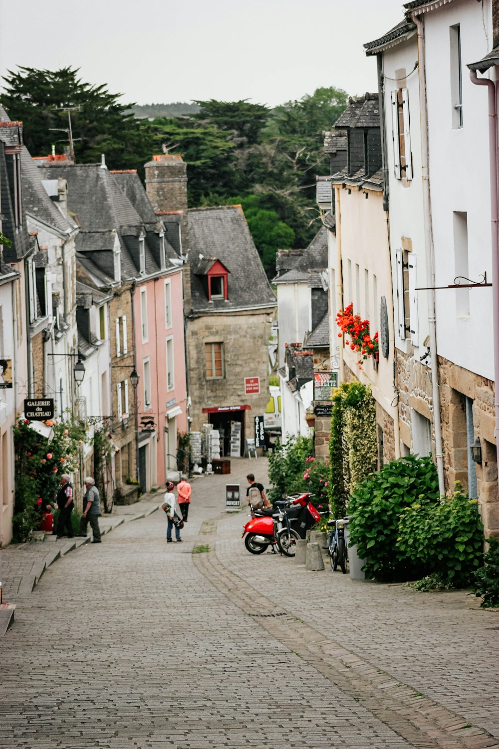 pathway between houses