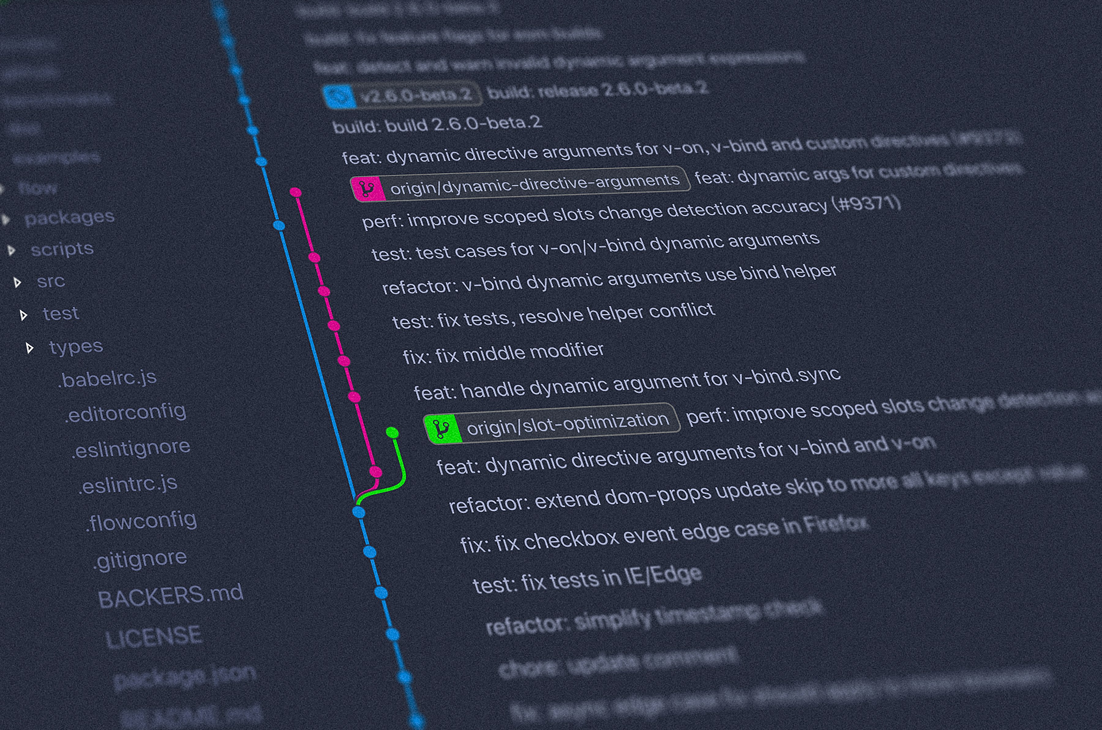 Git log with Graph