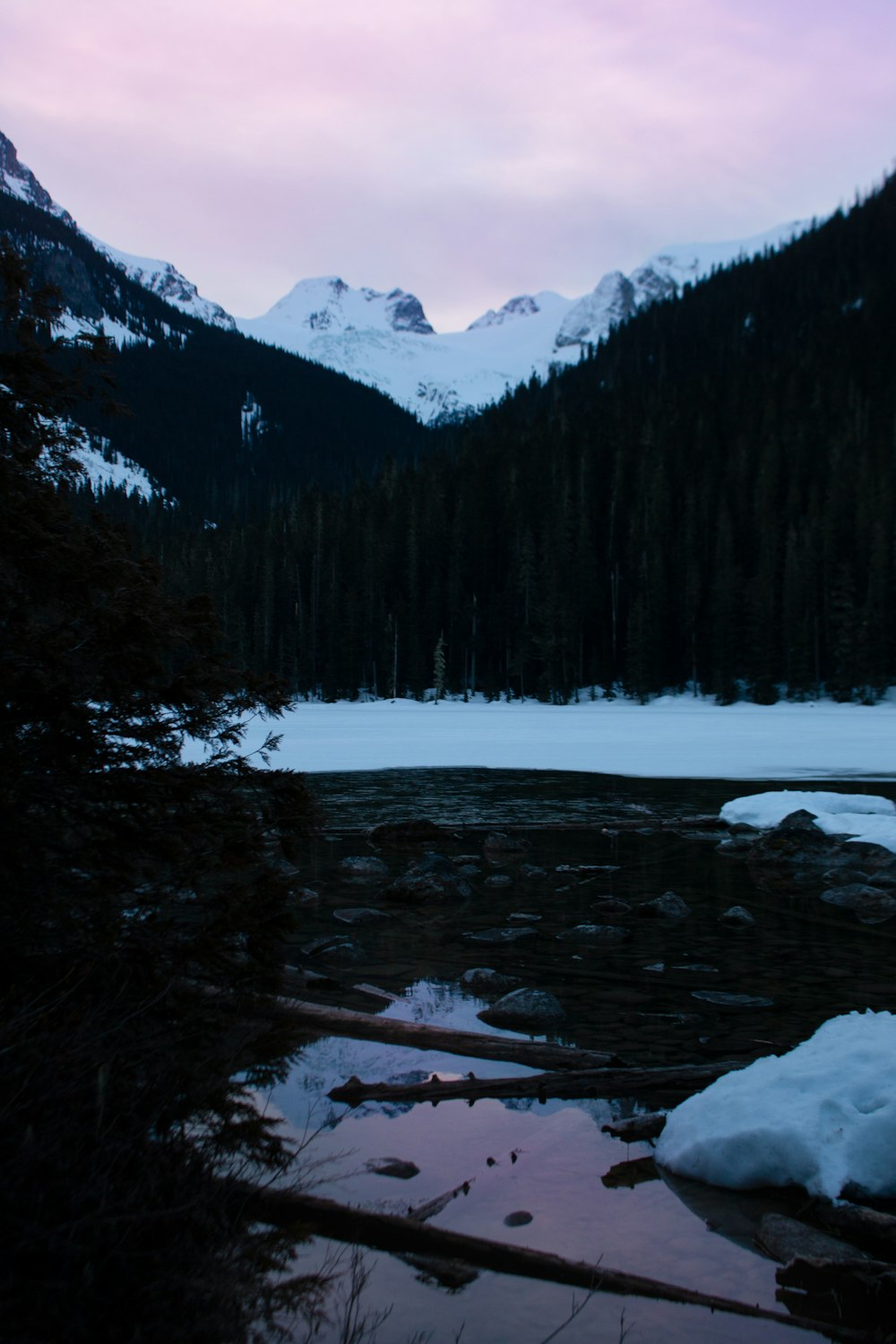 snow capped mountain