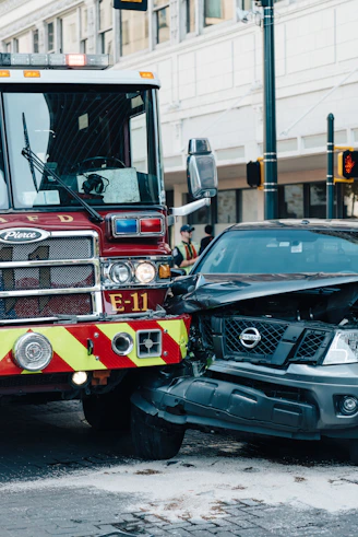 two vehicle collision during daytime