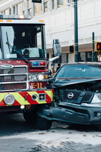 two vehicle collision during daytime