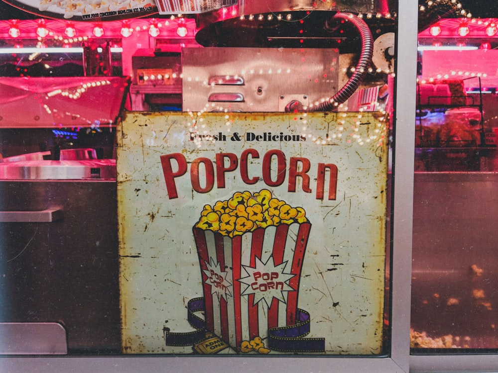 Popcorn signage