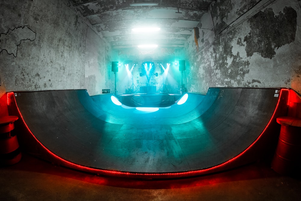 interior of skate park